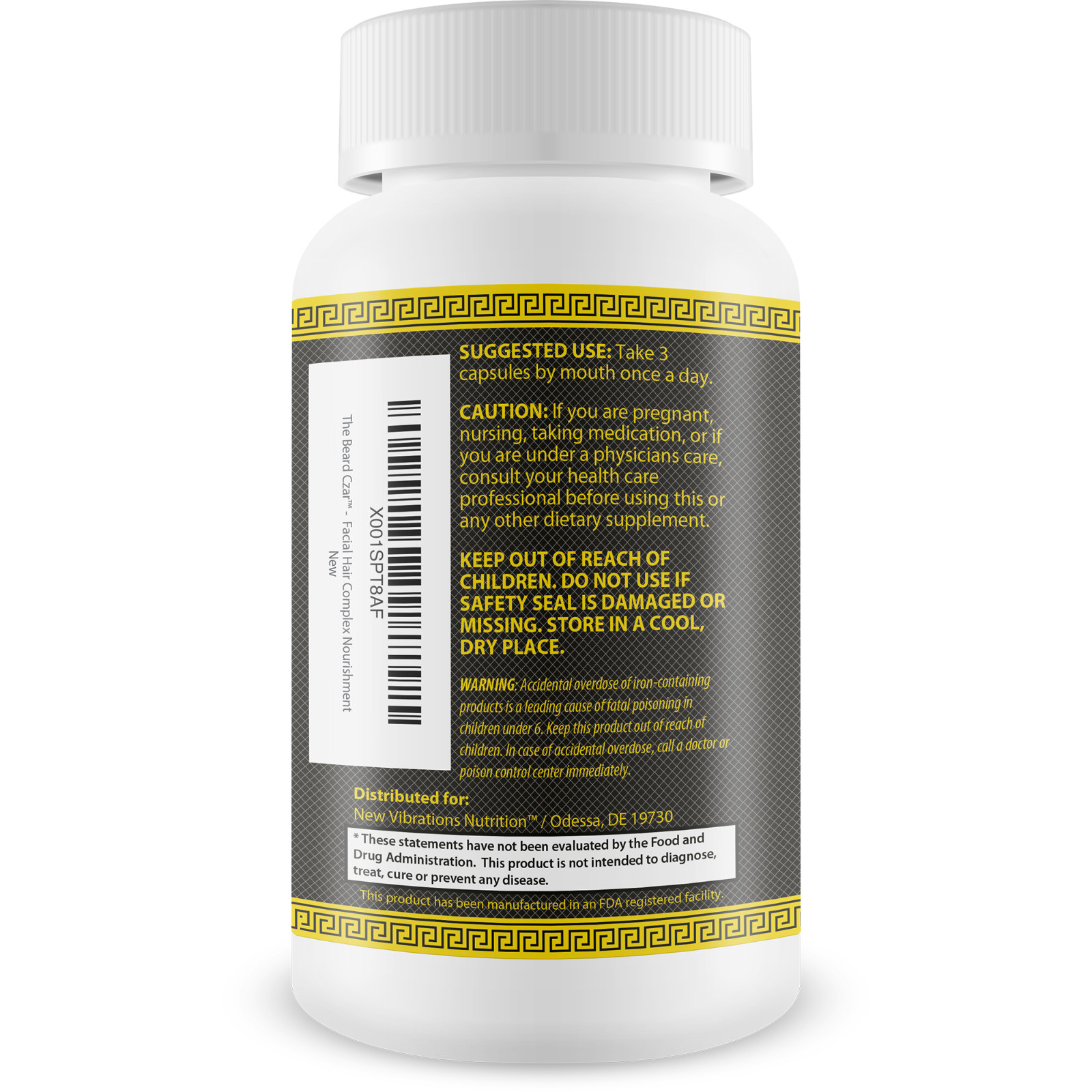 The Beard Czar-Facial Hair Complex – Highly Effective Mens Formula for Beards