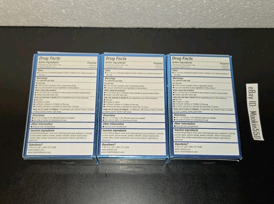 EXP 03/2026+! 3 Lot TWIN PACK Systane HYDRATION PF (6 X 10mL) Dry Eye Drops!