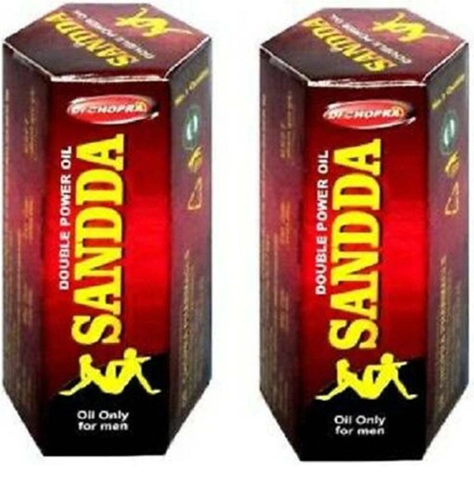 Ayurvedic Saandhha Sanda Sandda Oil Massage Oil 15 ml for Men – Pack of 2
