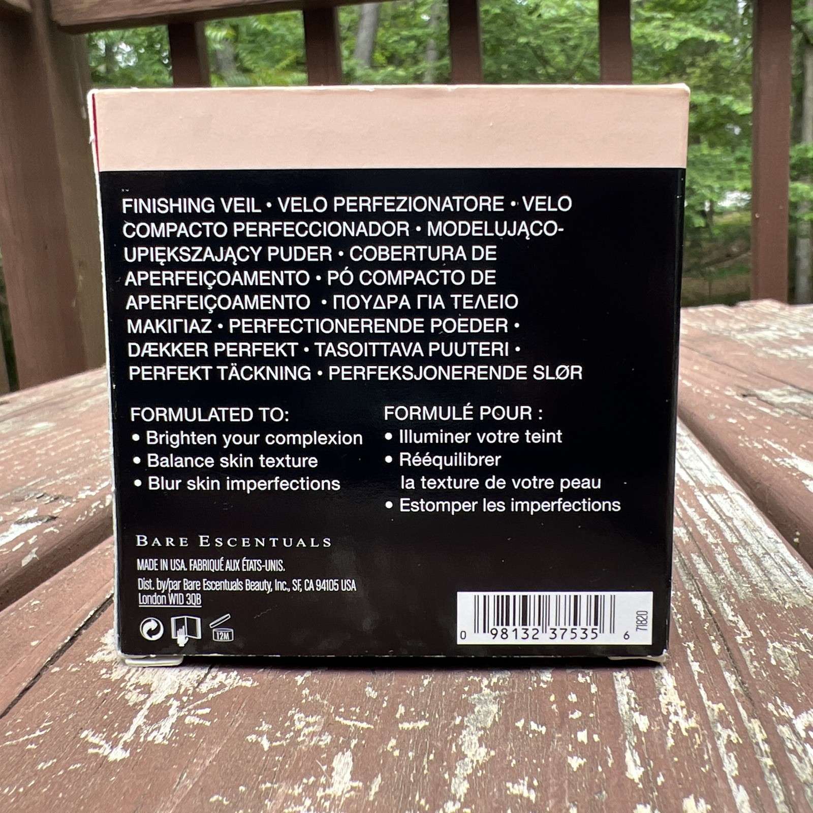 bareMinerals BareSkin Perfecting Veil LIGHT TO MEDIUM Made in USA, 12M| 9g/0.3oz