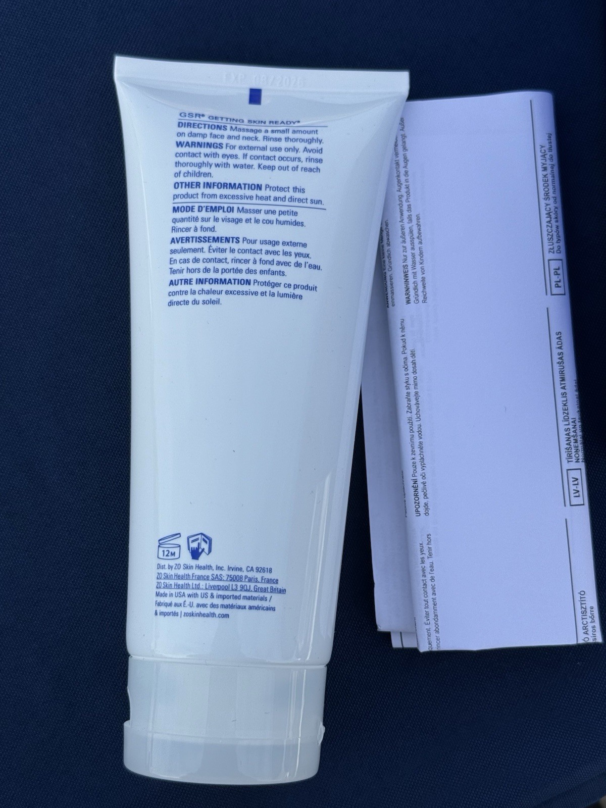 New In Box ZO Skin Health Exfoliating Cleanser Normal to Oily Skin 6.7 oz 08/26