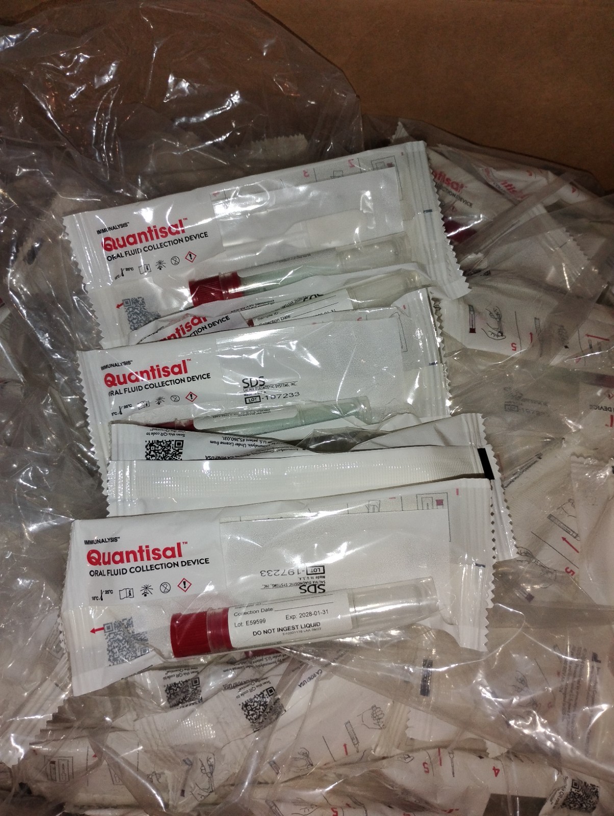 20 Immunalysis Quantisal Oral Fluid Saliva Collection Device Exp 2028-01-31