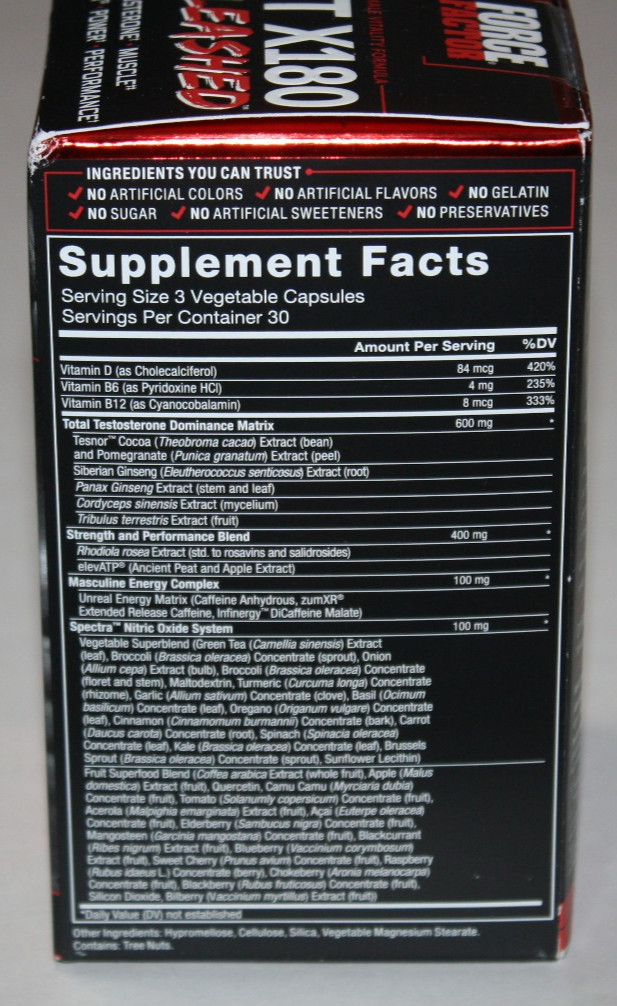 Test X180 Unleashed – Boost Test & Maximize Muscle & Strength 90 Caps Exp 01/26
