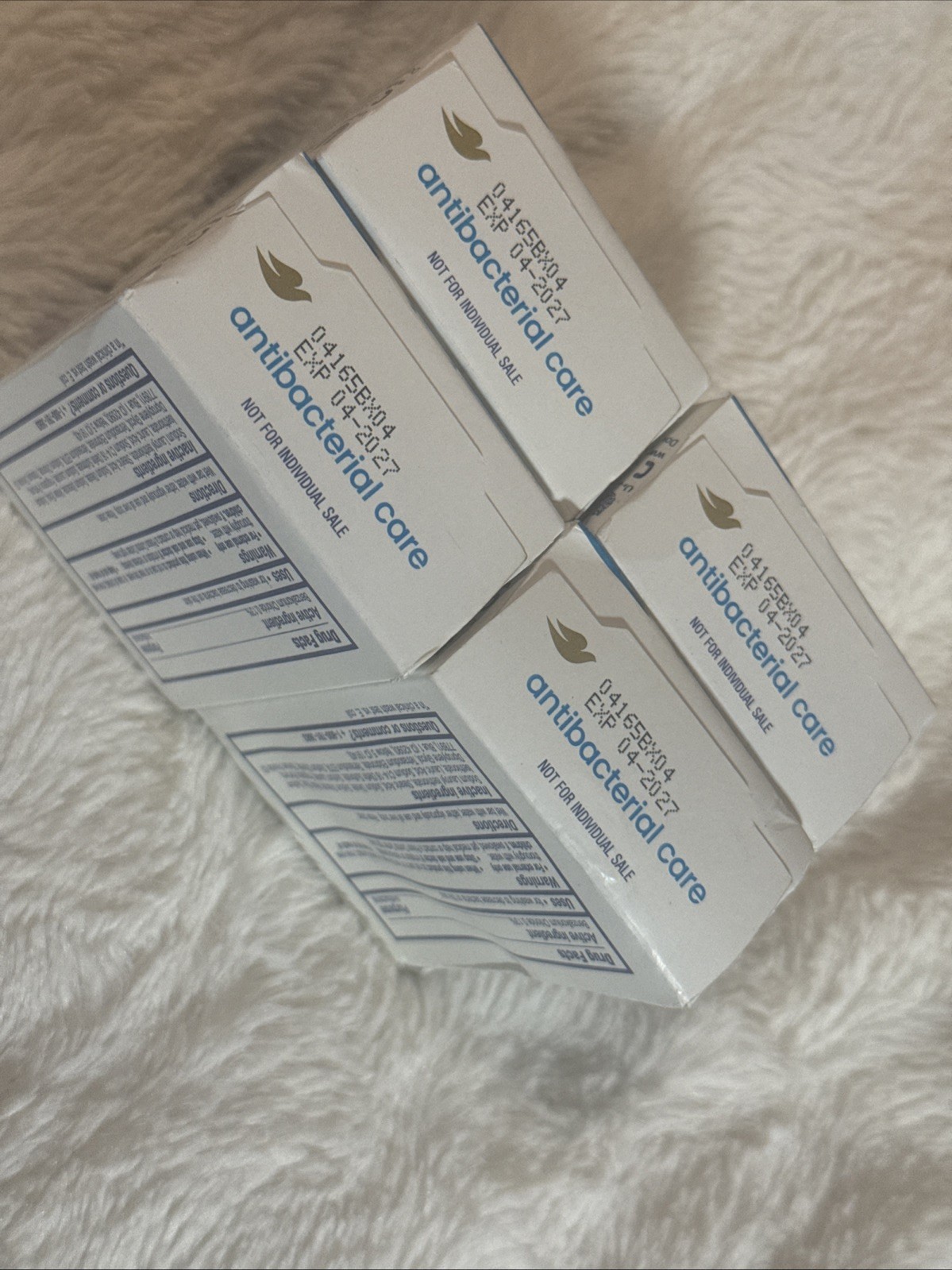 Antibacterial Care Beauty Bar Soap, 4 Bars, 3.75 oz (106 g) Each