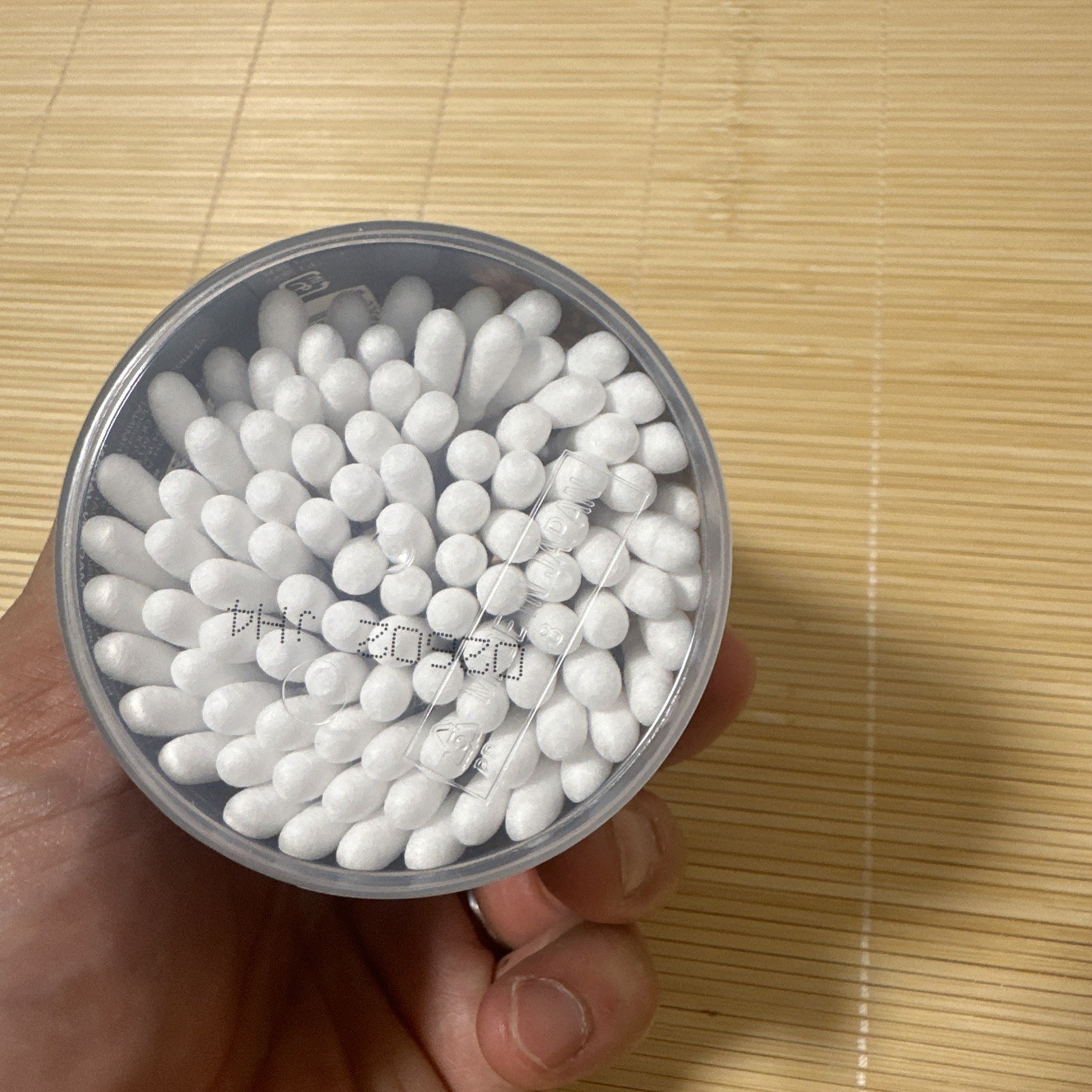 DAISO (Japanese Cotton Buds) Cotton Swabs 120 pcs. Cherry blossom design bottle