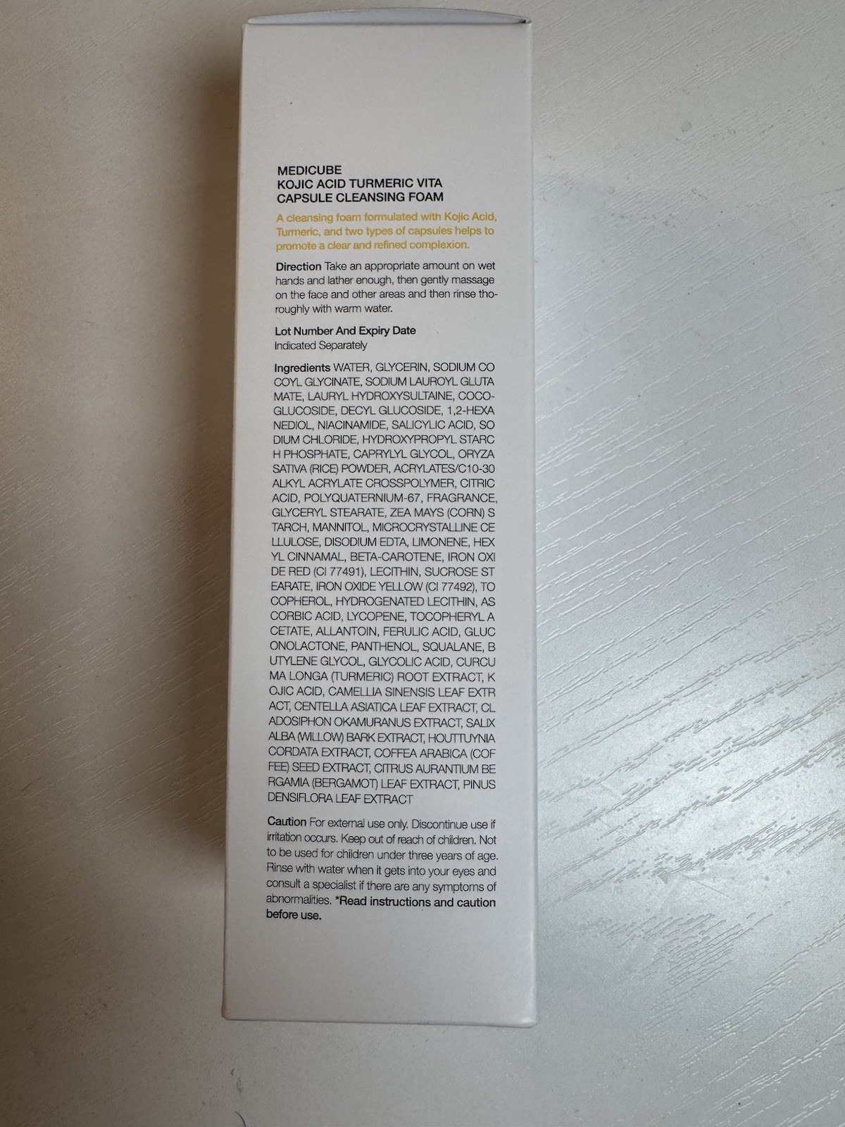 Medicube Kojic Acid Turmeric Toning Cleanser 120g -US Seller