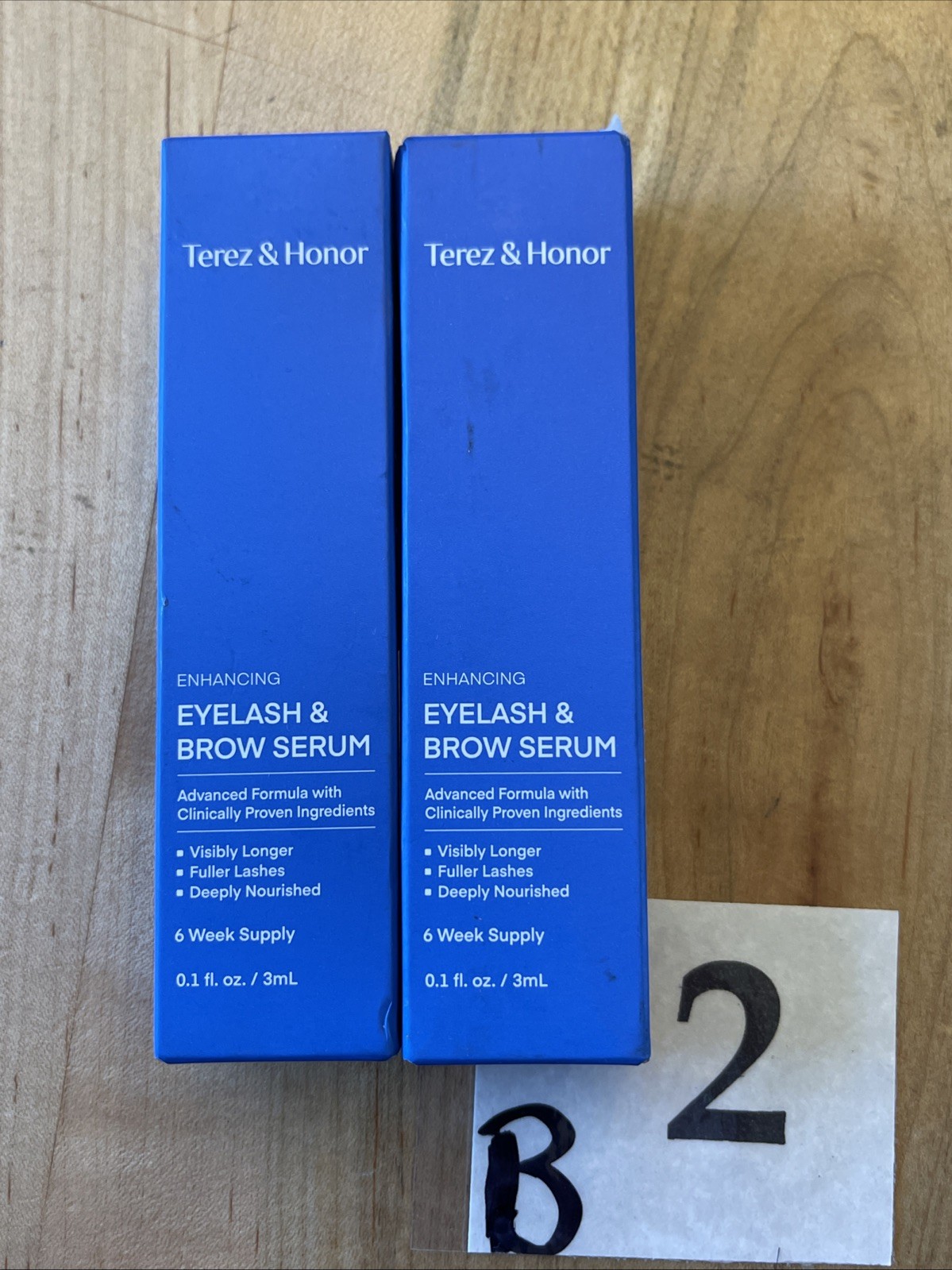 Terez & Honor Advanced Eyelash and Eyebrow Serum – 0.1oz Exp 10/2028 LOT OF 2!