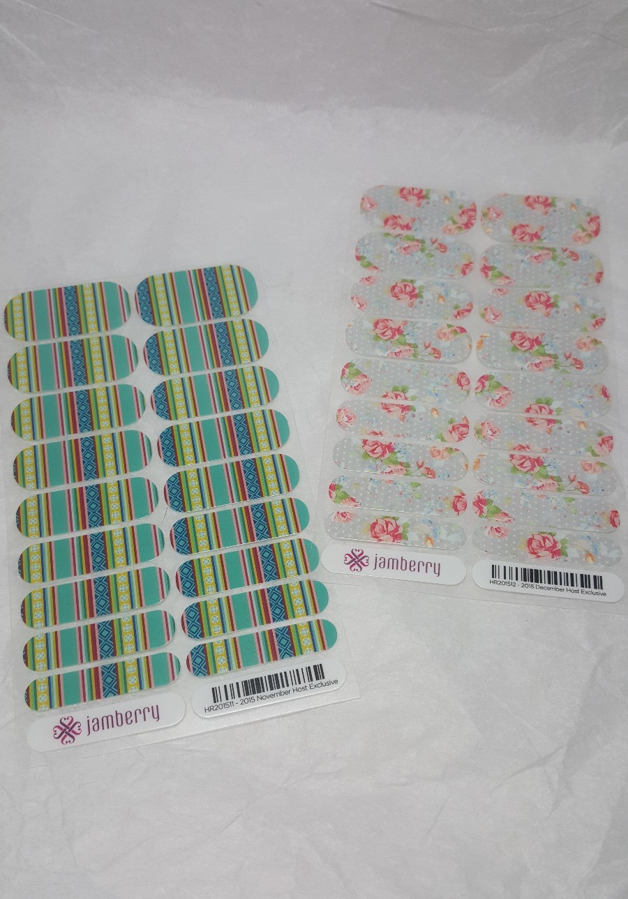 Jamberry Nail Wraps HOST EXCLUSIVE DESIGNS Buyer Choice Full Sheets New Package