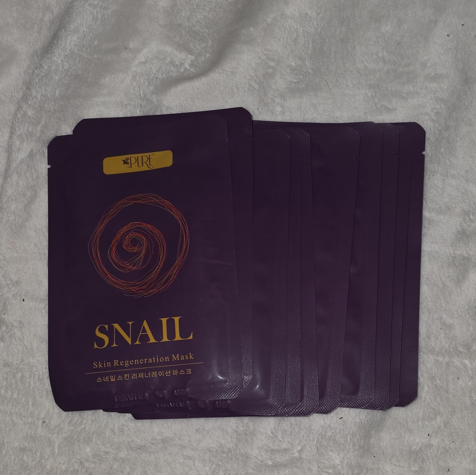 PURE Snail Skin Regeneration Face Mask Sheet, White Mask Formulation