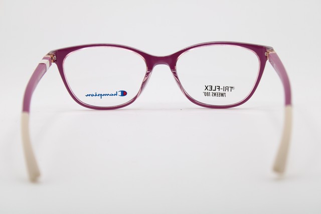 NEW CHAMPION BLISS C03 TRI-FLEX PURPLE WHITE AUTHENTIC EYEGLASSES 50-16