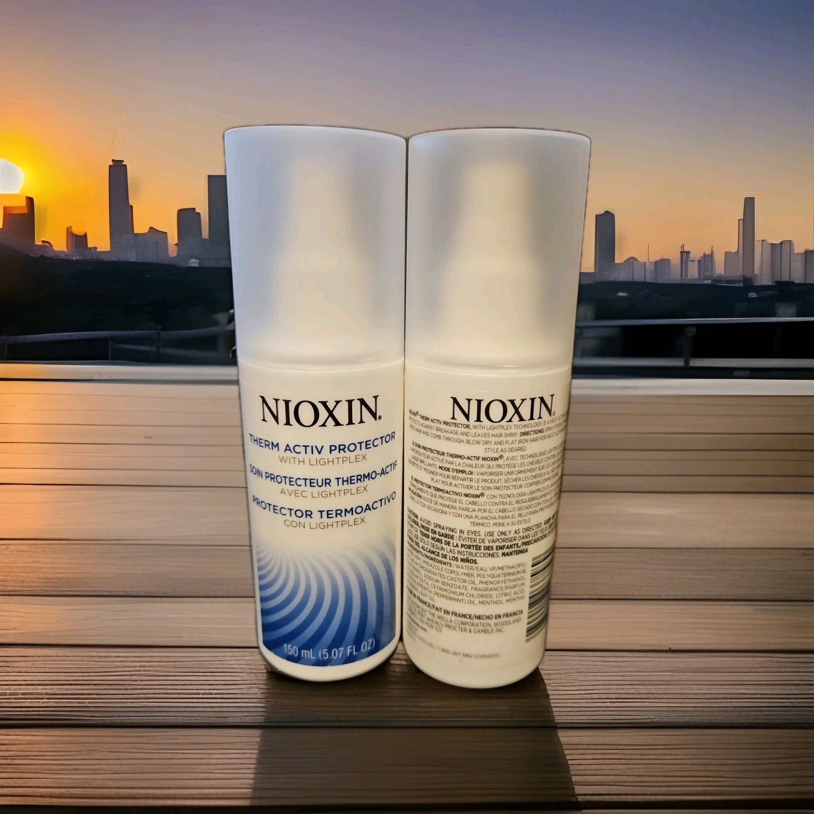 2-Nioxin-therm active protector-with lightplex-5.07 FL. OZ. EACH (X2)-NEW!