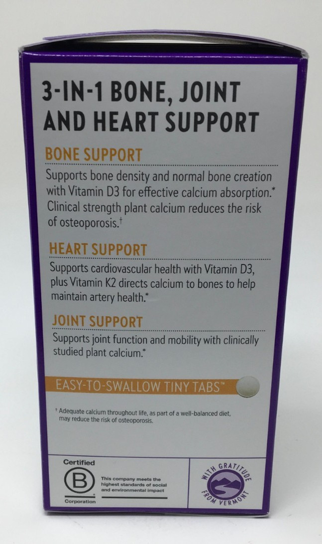 New Chapter Plant Calcium Bone Strength Take Care 240 Tiny Tabs Exp 03/27