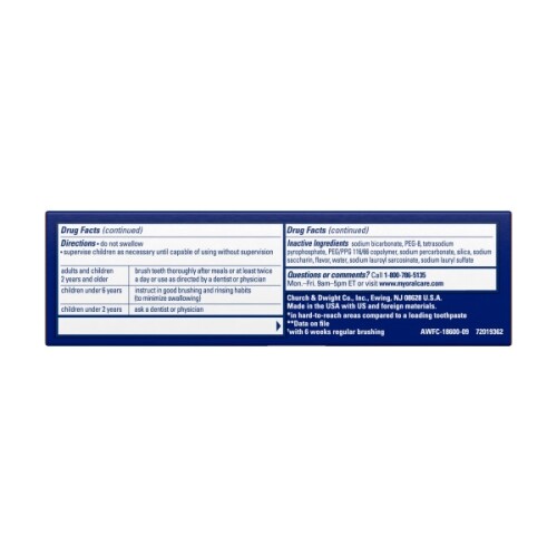 Arm & Hammer Advance White Toothpaste, Travel Size (0.9oz) – Pack of 2