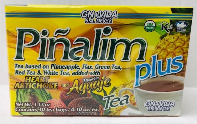3 PACK Te Pinalim Plus GN+Vida Tea Piñalim Pineapple Diet 90 bags 90 days supply