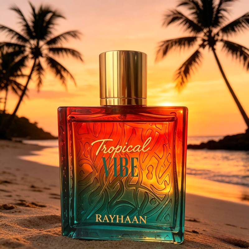 Tropical Vibe – Fruity,Floral,Woody – Eau de Parfum Spray,for Everyone, 3.4oz.