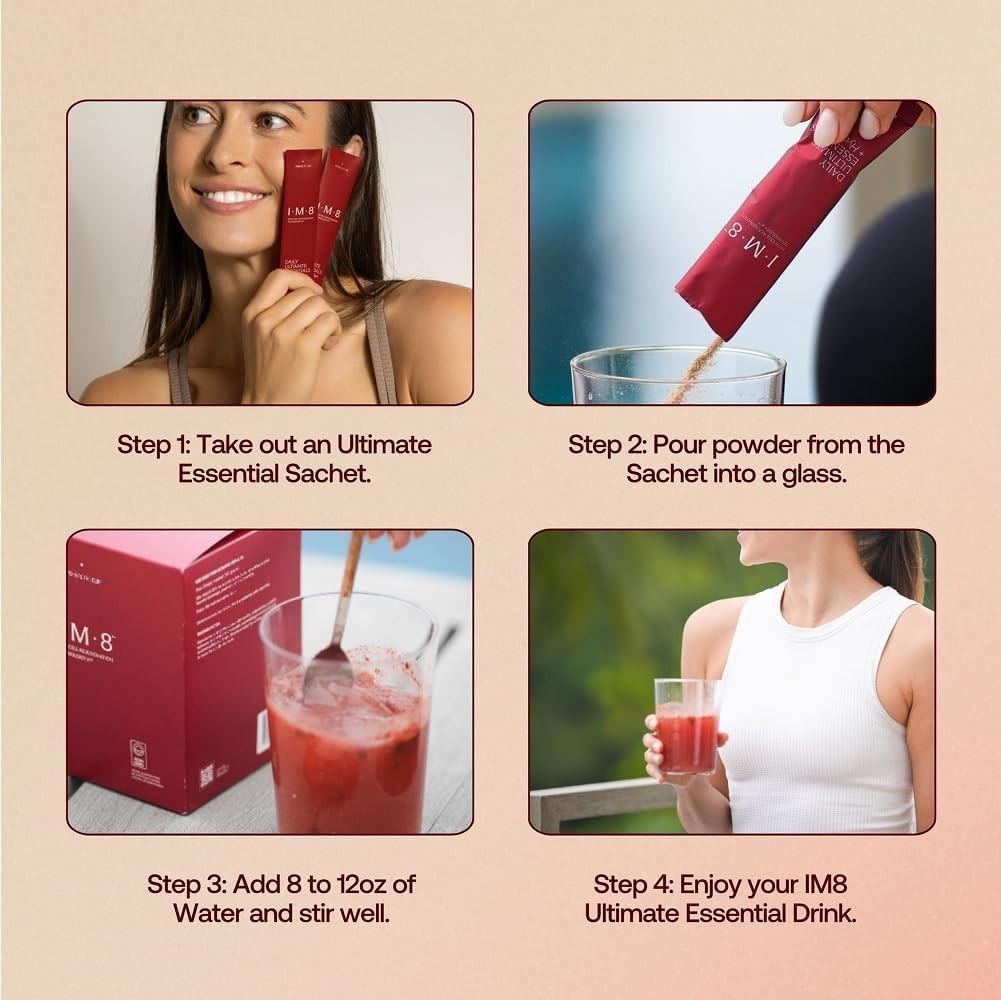 IM8 Daily Ultimate Essentials All-in-One Multivitamin Supplement, Travel Packs