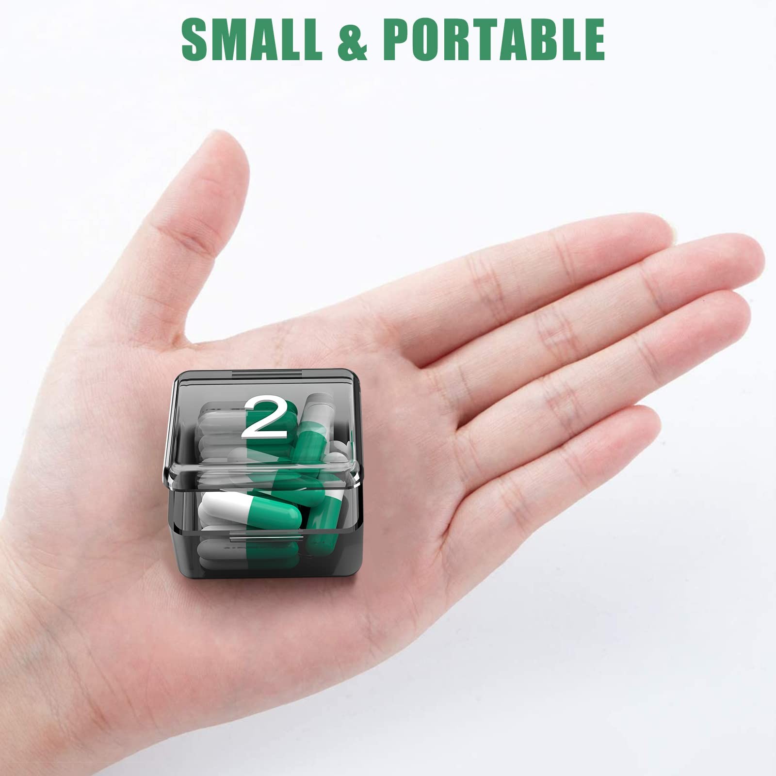 30 Day Pill Organizer Box Monthly Pill Case Once A Day Medicine Storage Box