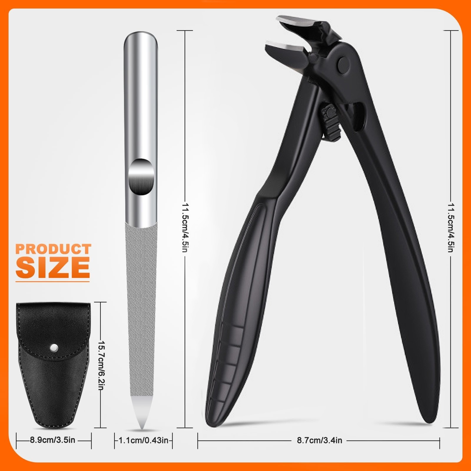 Toenail Clippers for Thick Toenails for Seniors, Upgraded Long Handled Angled.