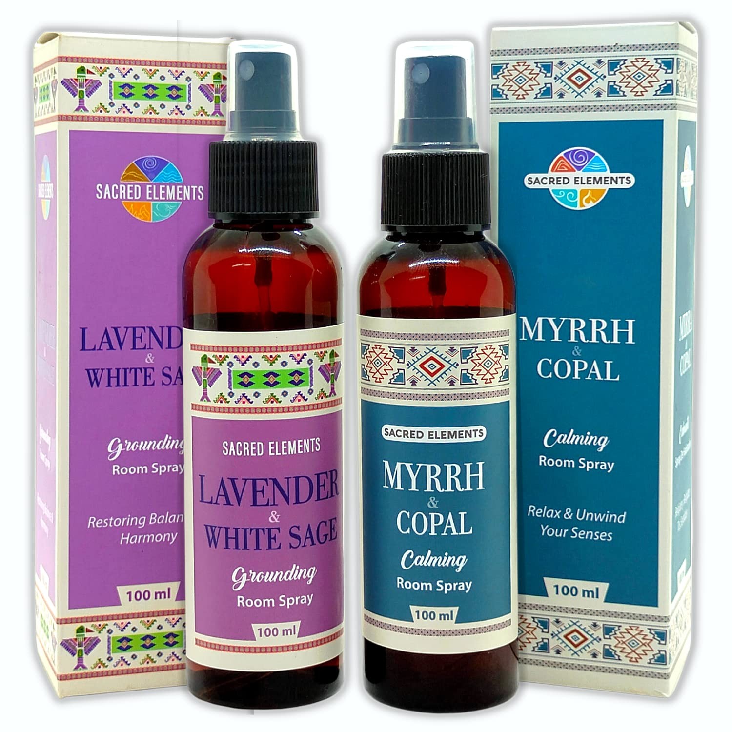Sacred Element’s Myrrh Copal, 3.39 Fl Oz (Pack of 2), Lavender Sage Spray