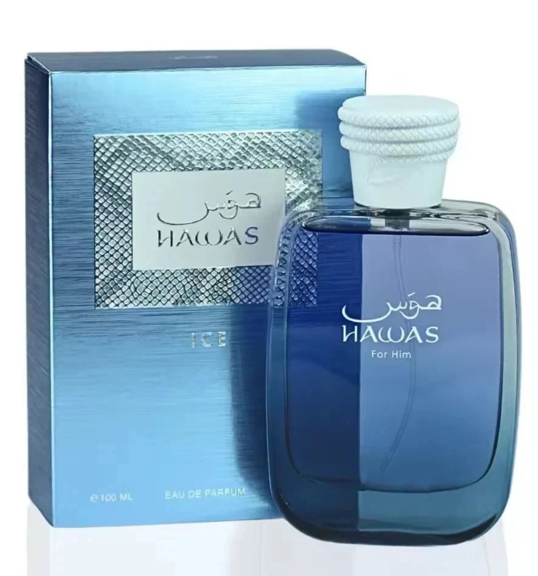 Hawas Ice Eau de Parfum 3.4 oz / 100 ml Spray for Men