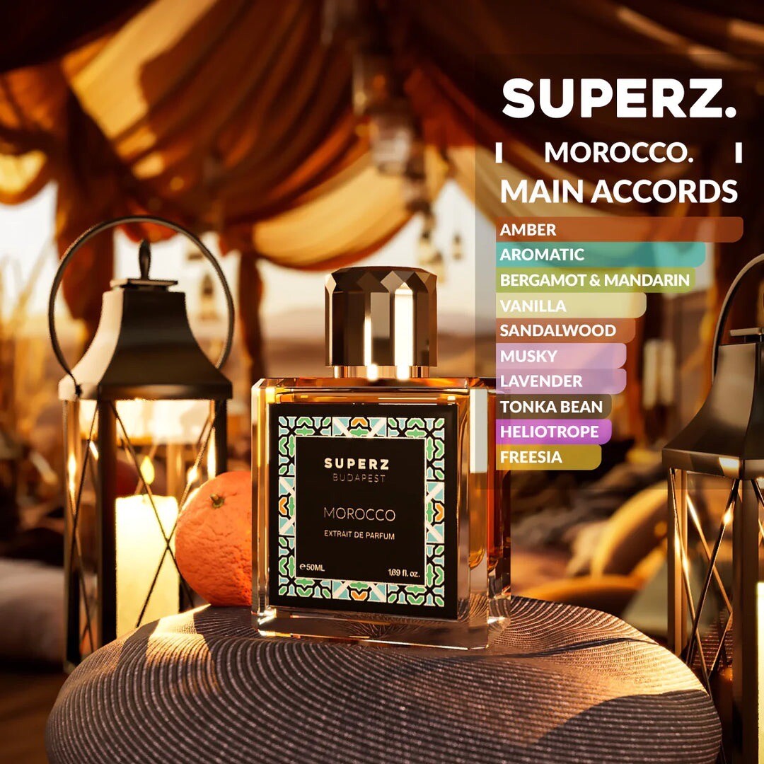 MOROCCO BY SUPERZ BUDAPEST 50ML/ 1.69 OZ EXTRAIT DE PARFUM USA SELLER