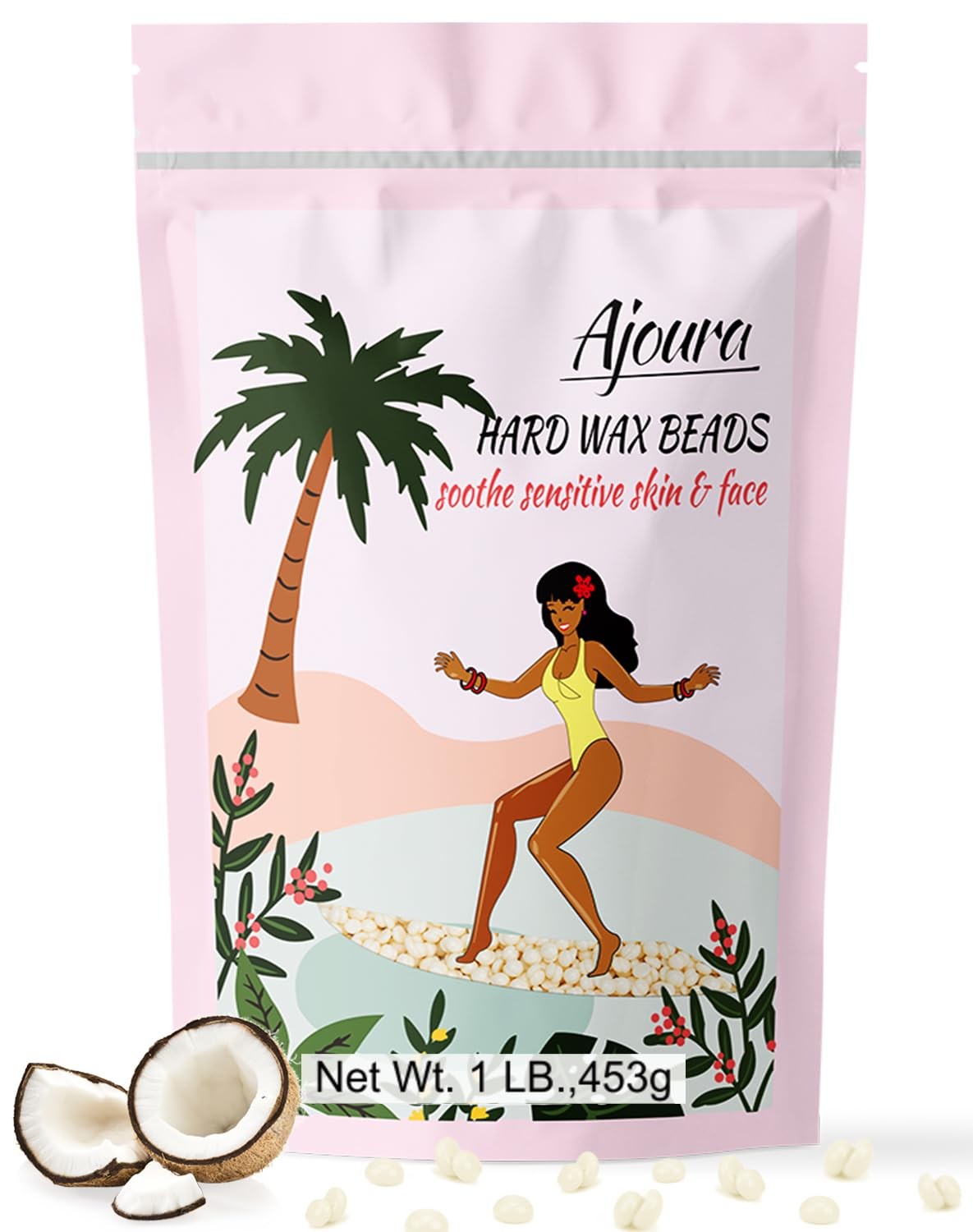 Ajoura Hard Wax Beads Hair Removal Refill 1 lb