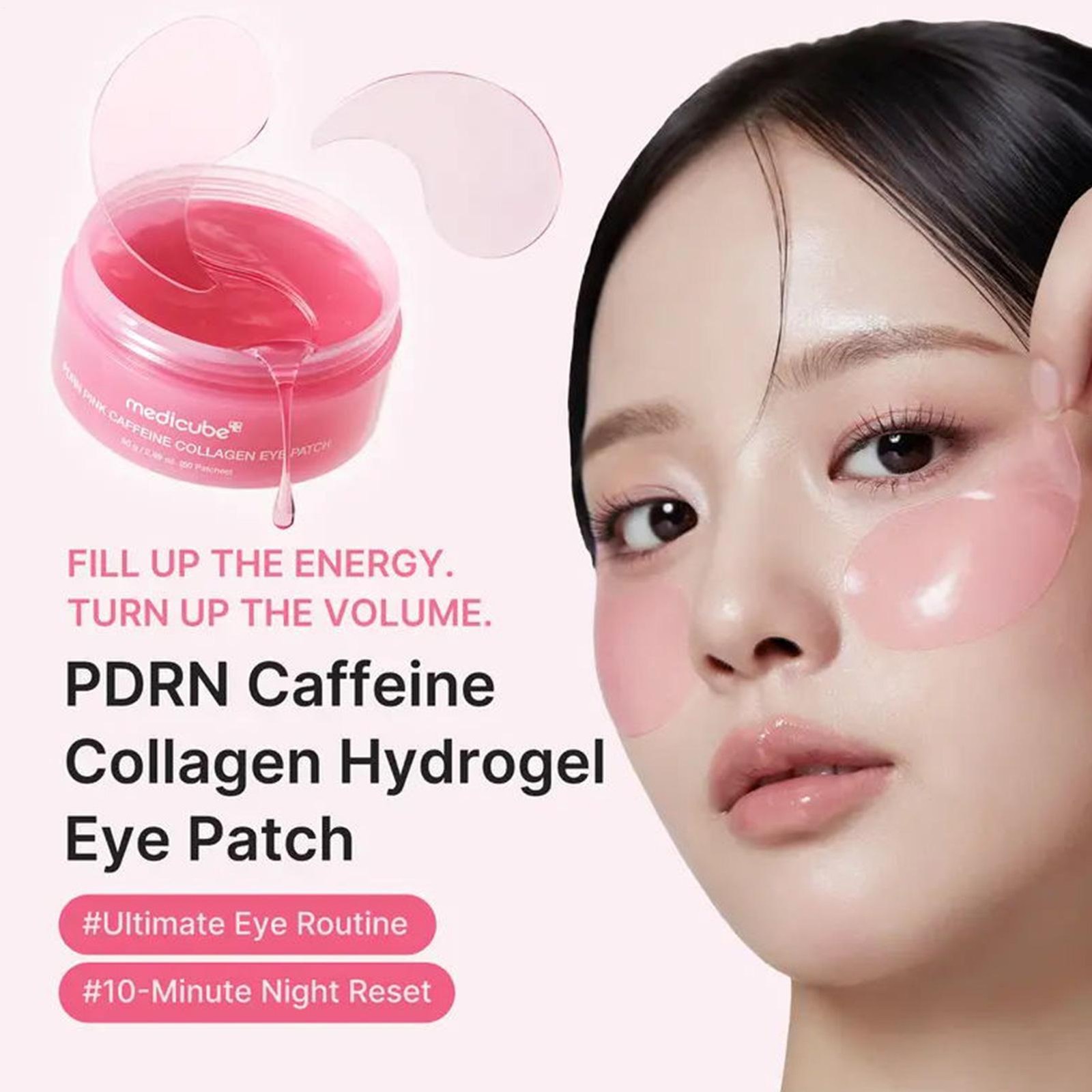 Medi Cube PDRN Pink Caffeine Collagen Eye Patch 85g(60 Patches)