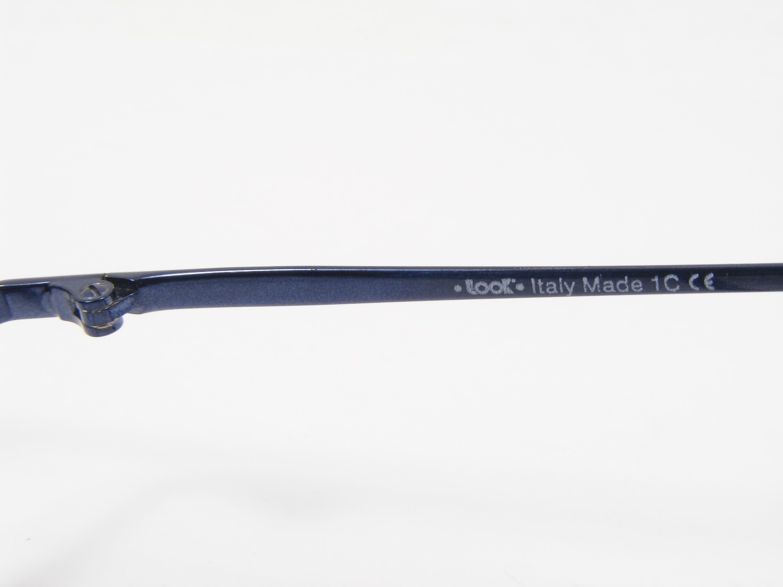 Vintage LOOK occhiali 1595 1530 Blue UNIQUE EYEGLASSES 37-25-135mm Italy (NOTES)