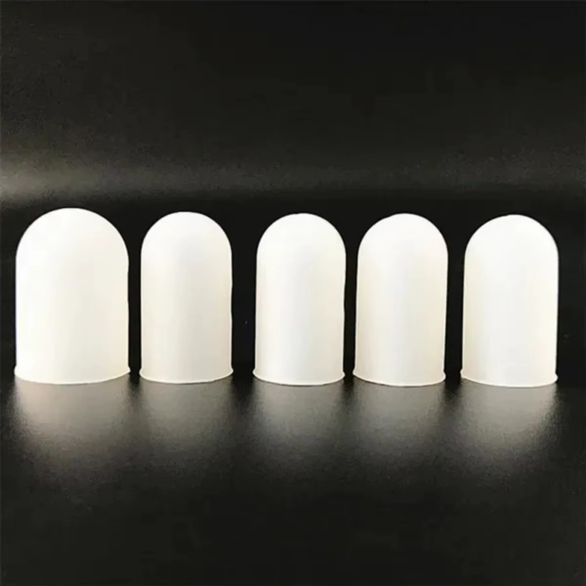 5Pcs Silicone Finger Protector Finger Caps High Temperature Resistant Anti-Slip