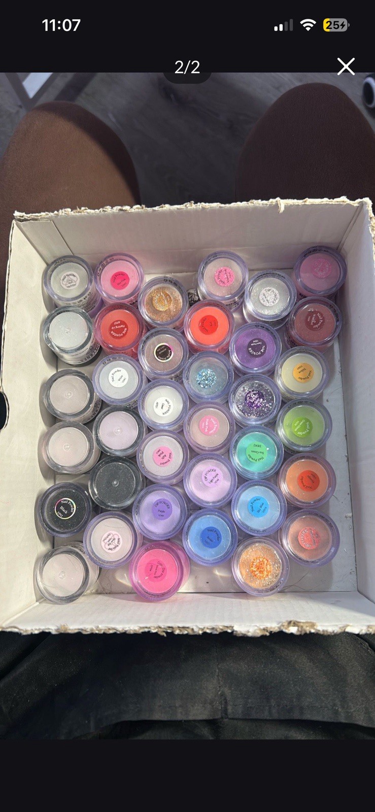 Saviland Glitter Dip Powder Multicolor Lot, Assorted Jars w/ Nail Liquids