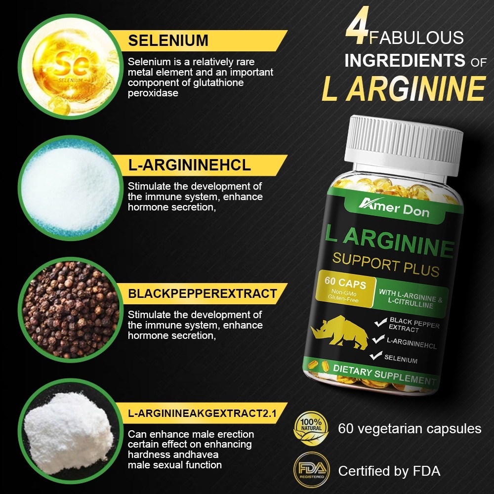 Nitric Oxide Booster L-Arginine, L-Citrulline 3000mg 120 Caps HIGHEST POTENCY