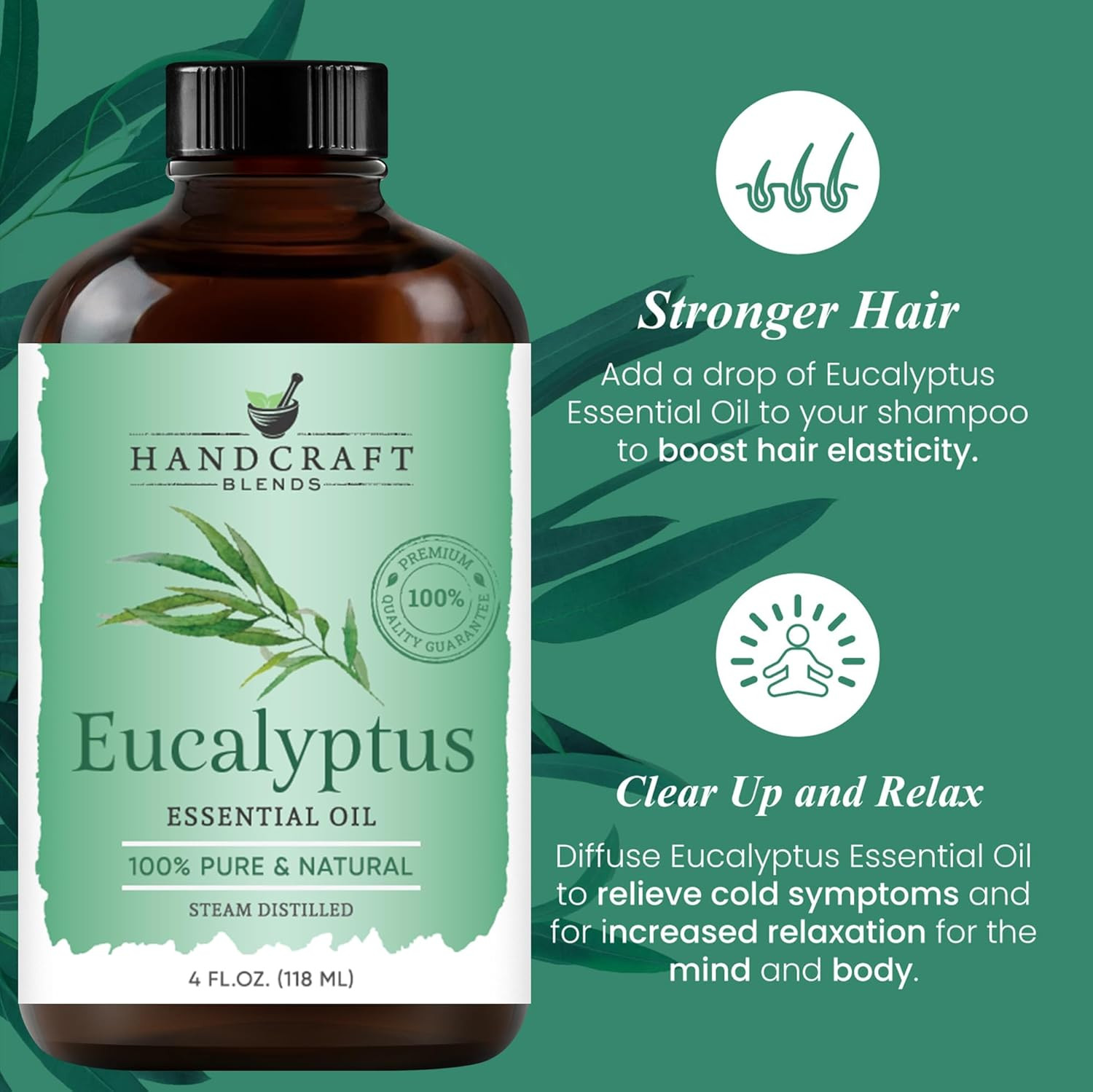 Eucalyptus Essential Oil – Huge 4 Fl Oz – 100% Pure and Natural – Premium Grade