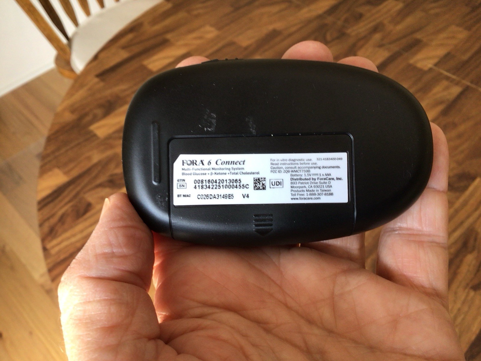 FORA 6 CONNECT Monitor + Lancets Multi parameter Bluetooth Glucose Ketone