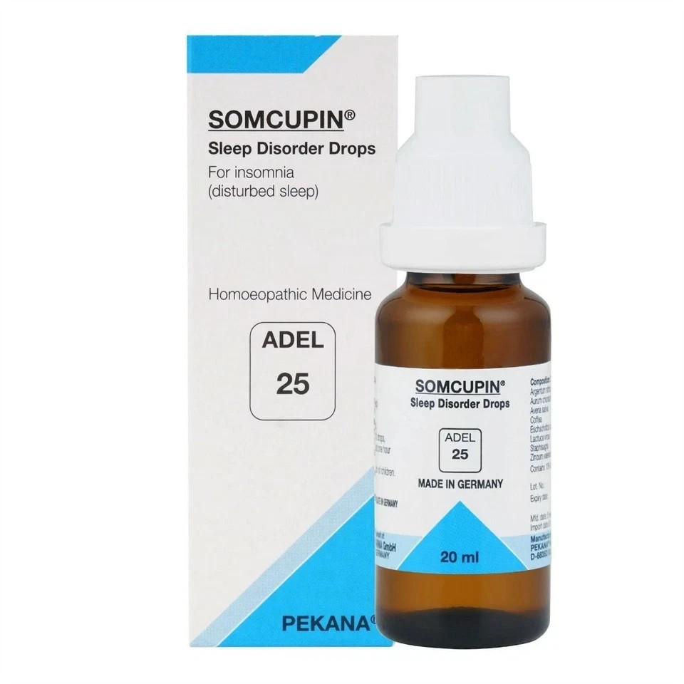 ADEL 25 Sleep Disorder Drops Pack of 6 Natural Homeopathic Remedy for Relaxation