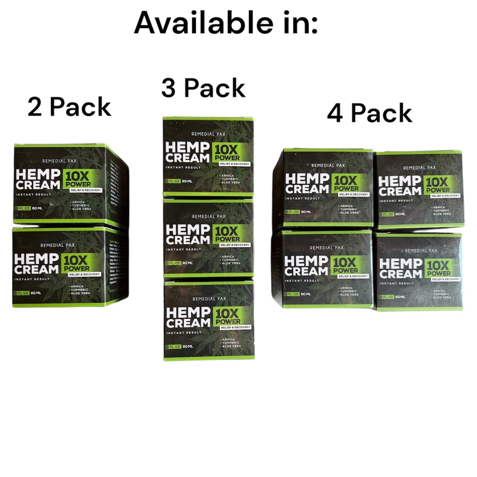 Remedial Pax Hemp Cream 10X Power – Relief & Recovery | 2 fl oz / 60 ml