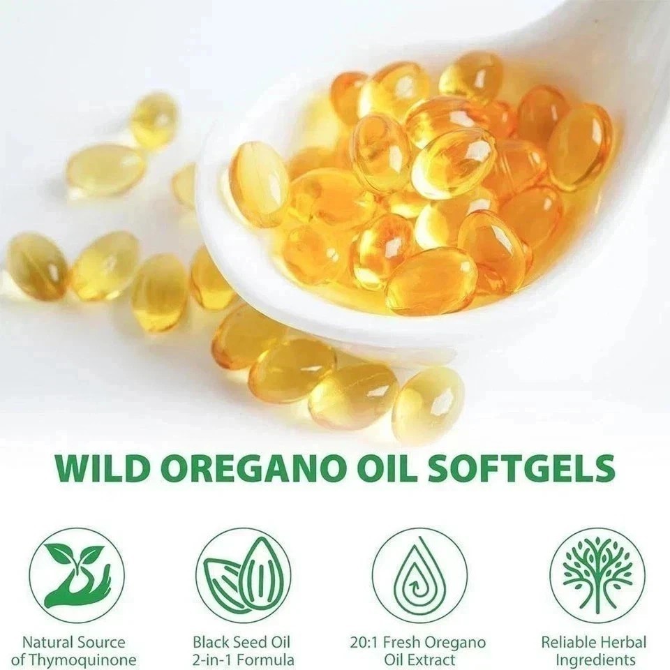 Vivonu Oil of Oregano Black Seed Oil 6200mg 300 Softgels Non-GMO Gluten Free