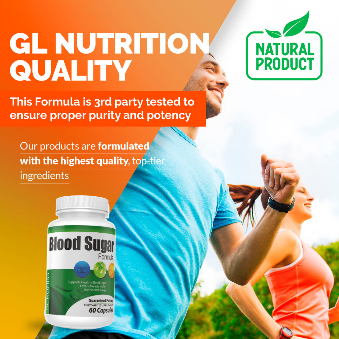 Blood Sugar Formula – Naturally Lower & Balance Glucose Levels – Diabetic Help