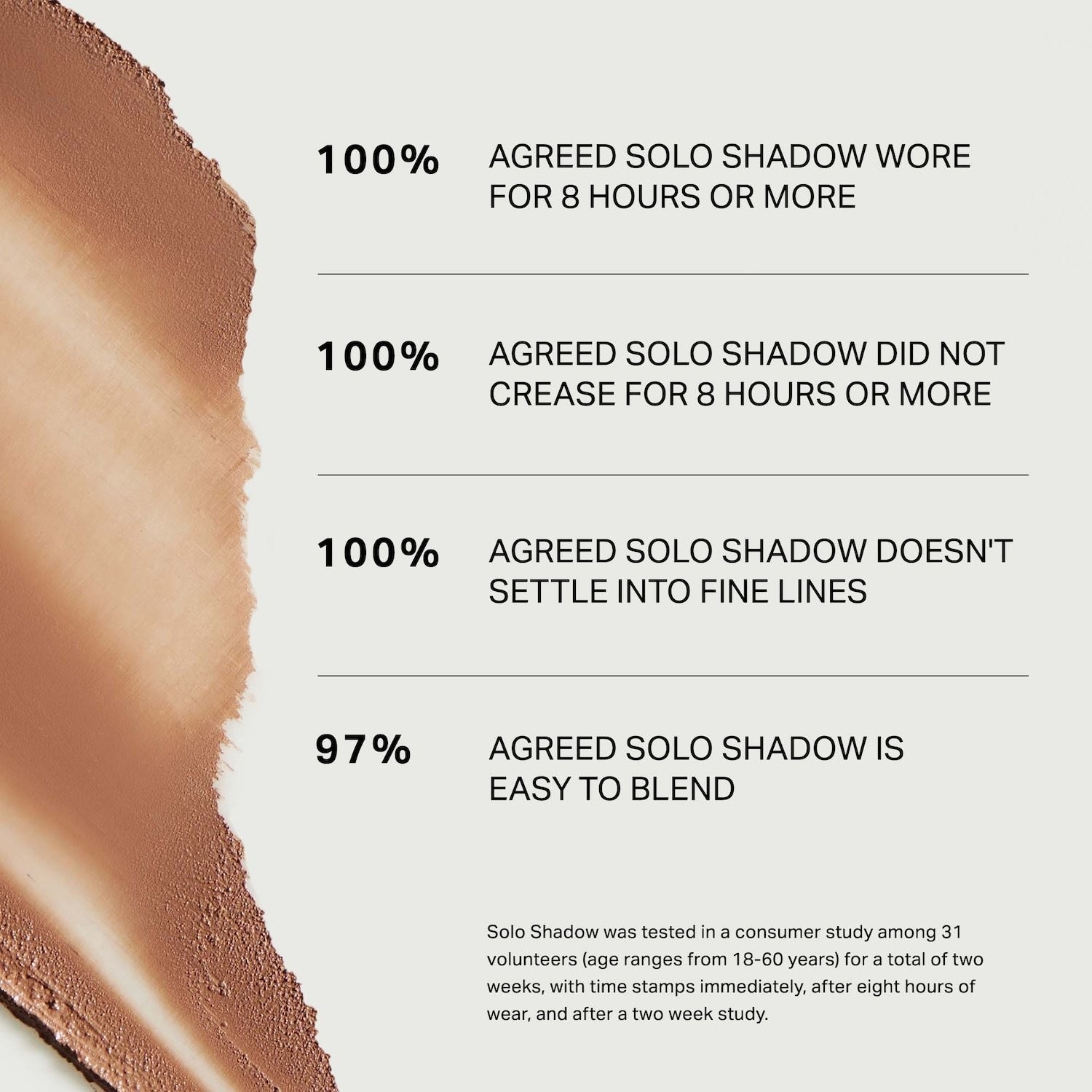 MERIT NIB 100% Authentic Solo Shadow Cream Eyeshadow,11 SHADES,0.17 oz/5 g