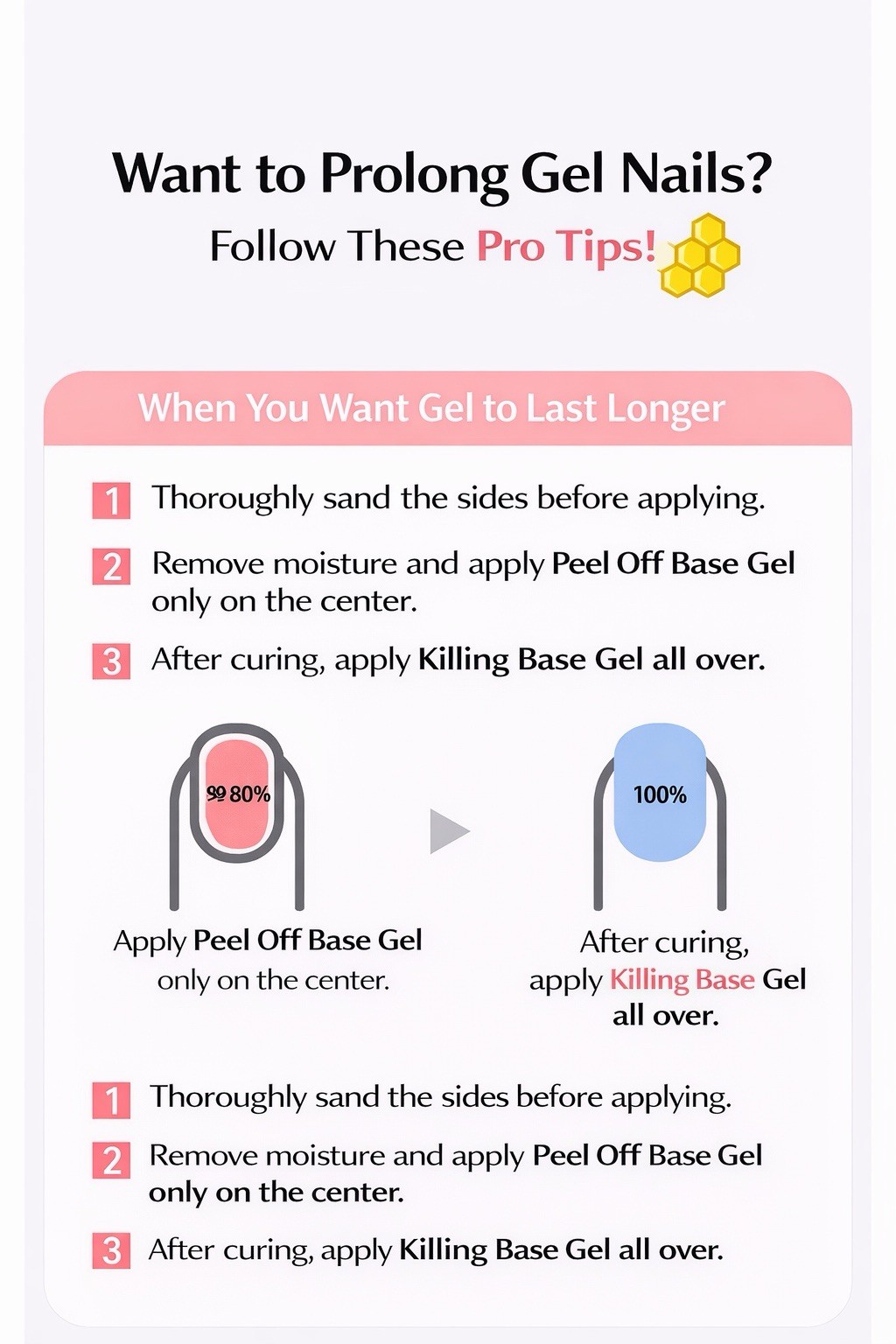 Jello Jello Peel Off Base Gel + One Kill Remover Nail Gel Removal Kit