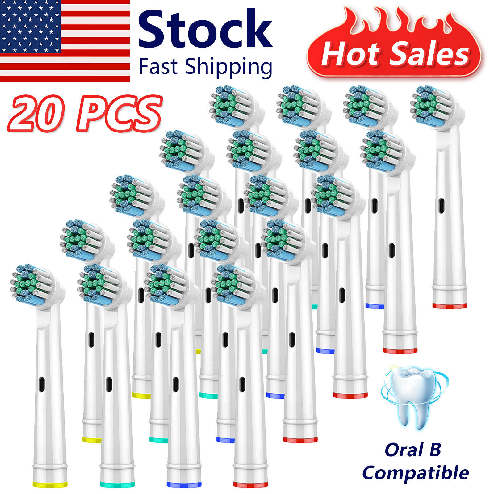 ✅Precision Electric Toothbrush Replacement Fit For Oral B Brush Heads✅