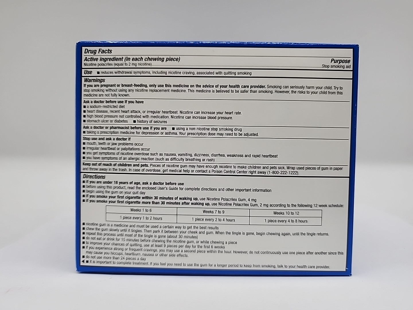 190 Pieces Kirkland Quit 2 2mg Stop Smoking Aid Generic Nicorette Exp 8/2026