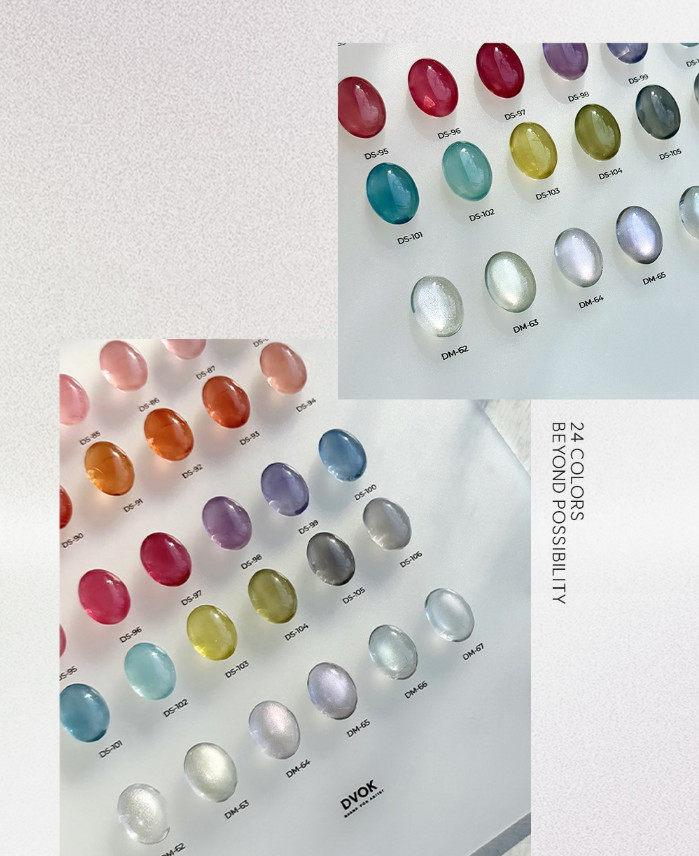 DVOK Glace Syrup Magnet Gel Polish 30 Colors Collection K-Beauty