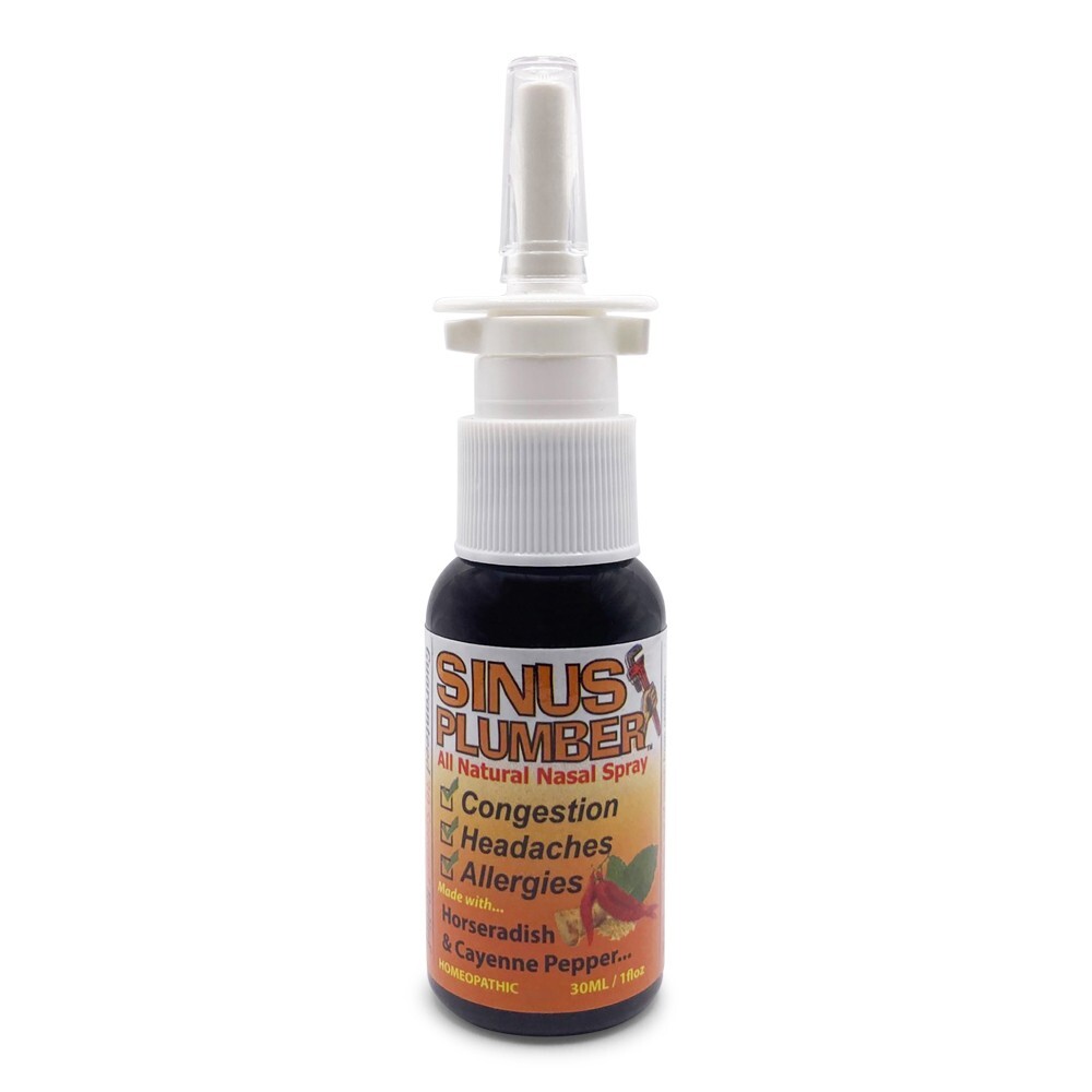 Sinus Plumber Natural Hot Pepper Nasal Spray Allergy – Sinus – Headache – 1 floz