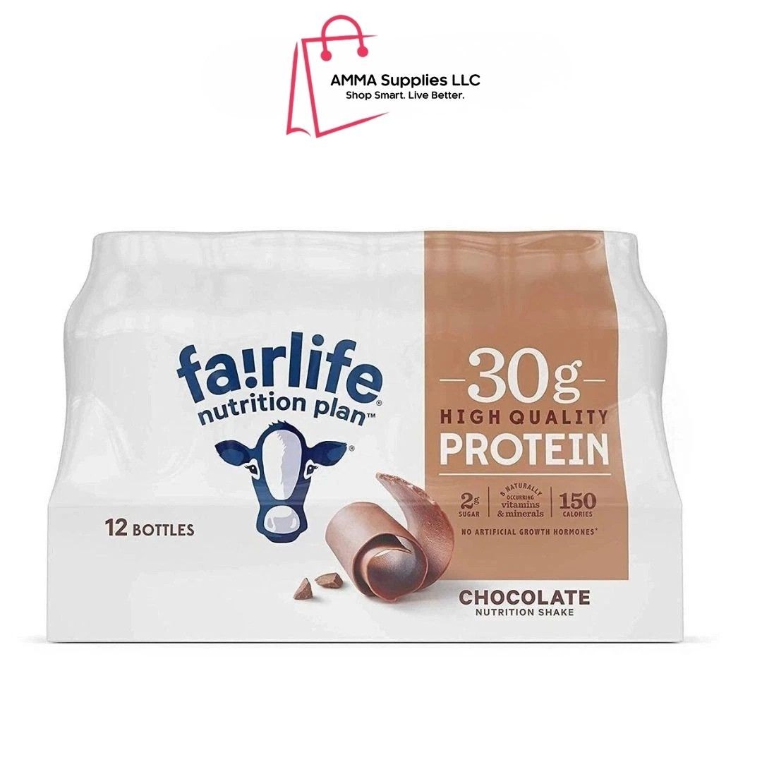 Fairlife Nutrition Plan High Protein Shake, Chocolate, 11.5 fl. oz., 12 pk.