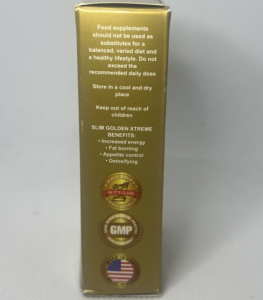Slim Golden Xtreme Advance Weight Loss Supplement 30 Capsules