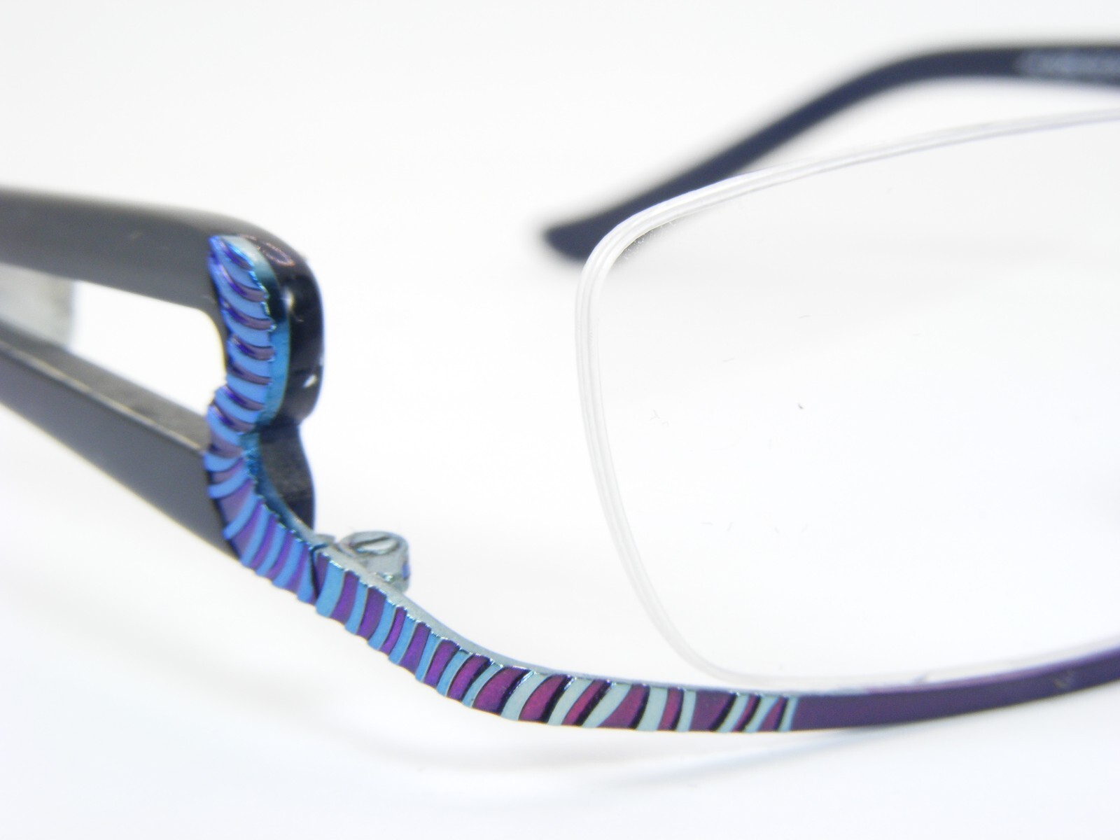OU 44.626.02 Purple /Teal Blue UNIQUE RARE EYEGLASSES GLASSES FRAME 51-19-140mm