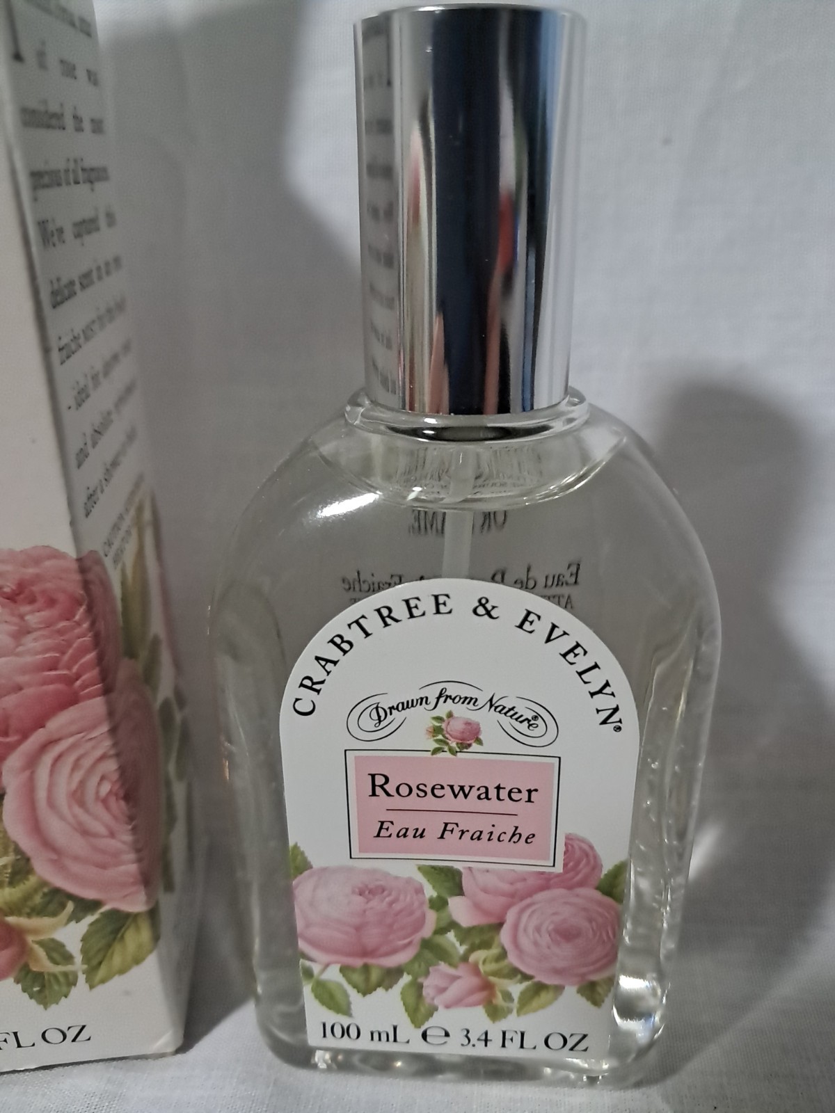CRABTREE & EVELYN ROSEWATER EAU FRAICHE 3.4 FL OZ DISCONTINUED RARE With Box NEW