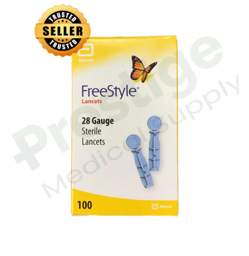 Freestyle 28 Gauge Diabetic Lancets 100ct NEW AND SEALED **USA SELLER**