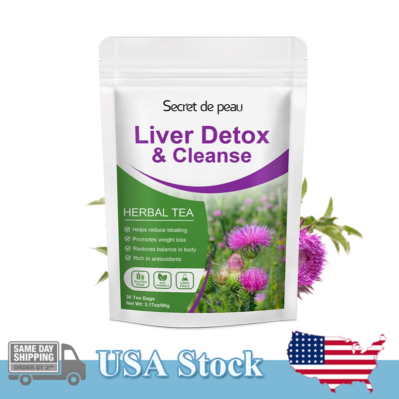 30 Bags Liver Cleanse Detox Support Liver Detox Tea Herbal Kidney and Pancrea