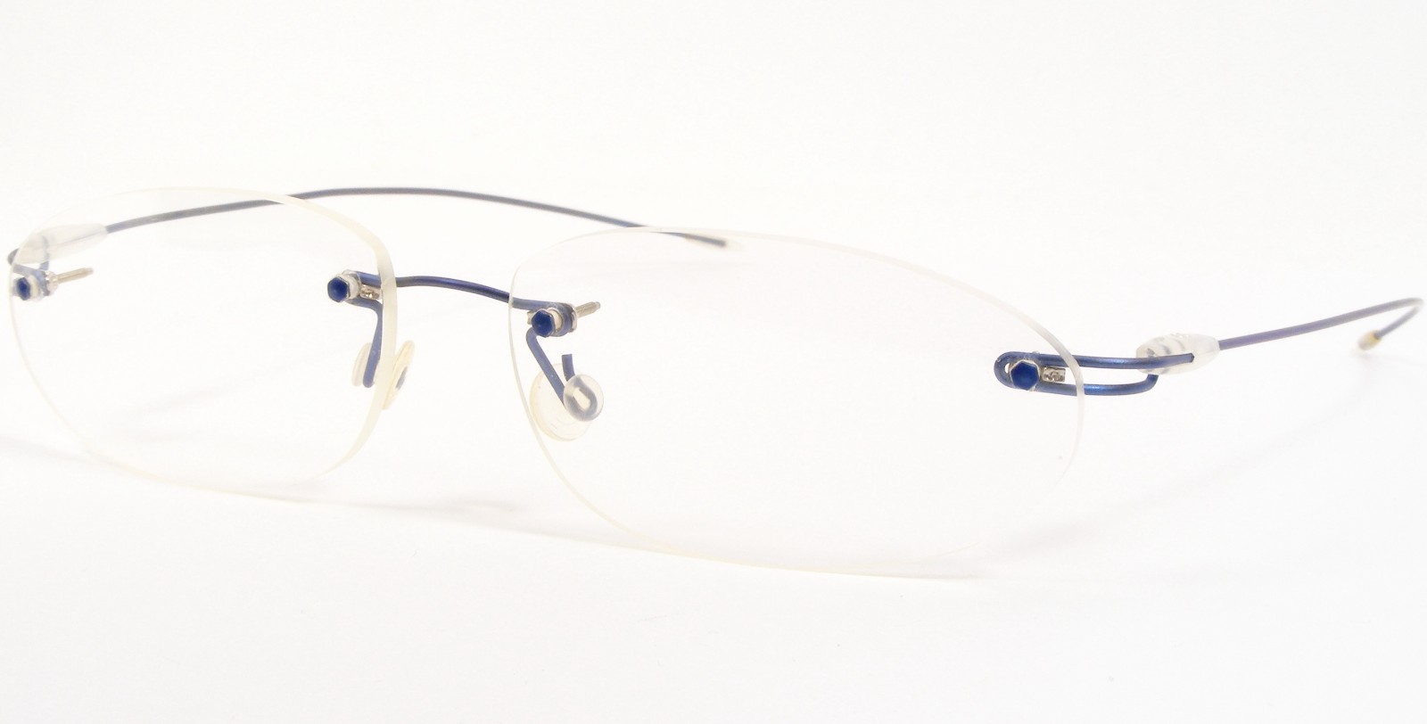 Vintage Thorsten Kürzeder Kurzeder Blue UNIQUE RARE EYEGLASSES GLASSES (NOTES)